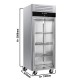 Armoire frigorifique 650 litres ventilée, 740x830xh2000mm