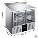 TABLE FRIGO. COMPACT 2 PORTES GN1/1 240L