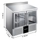 TABLE FRIGO. COMPACT 2 PORTES GN1/1 240L