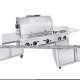 Gril au charbon de bois/grilleur pour poulet avec 8 brochettes  1800 x 900 x 1100 mm