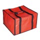 Sac pizza thermique rouge pour 6 cartons 40x340x24.5 cm