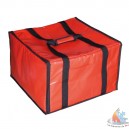 Sac pizza thermique rouge pour 6 cartons 40x340x24.5 cm