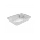 Barquette + couvercle  alu 550 ml 140x192.3x4 mm par 100 pièces