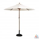 Parasol ronde écru Ø  2,5XH 2330 mm