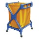 Chariot bleu pliable blanchisserie 71x66xh95