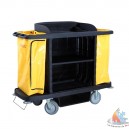 Chariot service de chambre + sac 100l 153.6x55.4xh125.2 cm