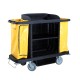 Chariot service de chambre + sac 100l 153.6x55.4xh125.2 cm