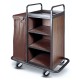 Chariot service de chambre + sac s porte 100l 153.6x55.4xh125.2 cm