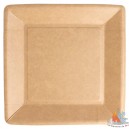 Assiettes carrées  Biodégradable 245gr Ø 23x23 cm 400p