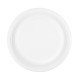 Assiette plate porcelaine blanc Ø 23 mm par 12 pieces