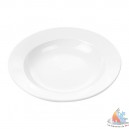 Assiette plate porcelaine blanc Ø 23 mm par 12 pieces