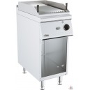 Grill pierre de lave, 1/2 module, grille en fonte "double face - 400x700xh330