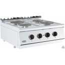 Cuisinière 4 plaques rondes 400v 8.2kw  L700xP700XH 250/320