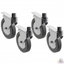 SUPPORT EN ACIER INOX POUR GL4/33 + ROUES