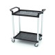 Chariot service 3 niveaux gris 830x415xh940 mm