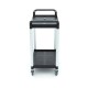 Chariot service 3 niveaux gris 830x415xh940 mm