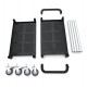 Chariot service 3 niveaux gris 830x415xh940 mm