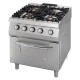 FOURNEAU 4 FEUX VIFS SUR FOUR GAZ GN 2/1