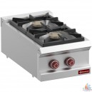 Fourneau 2  brûleurs gaz 2x7kw L400xP700XH280mm