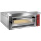 Four en largeur 1X6 Ø 350 pizzas en pierres réfractaire L1060xP1240xH400/475
