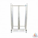 Echelle inox 16 x 16 &eacute;tages x 600x400, espace 8 CM