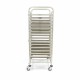 Echelle inox 16 x 16 étages x 600x400, espace 8 CM