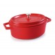 Faitout fonte ovale 3.5 litres L26X20XH9 cm