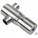 Bouton poussoir inox temporis&eacute; a genou