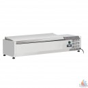 Structure r&eacute;frig&eacute;r&eacute;e 5x GN 1/4 - 150 mm, avec couvercle inox