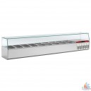 Structure r&eacute;frig&eacute;r&eacute;e 5x GN 1/4 - 150 mm, avec couvercle inox