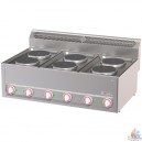 Cuisini&egrave;re &eacute;lectrique 2 plaques 4KW 400V L33xP60xH29 cm