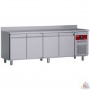 Table frigorifique ventil&eacute;e, 4 portes, 550 litres - 2430x700xh880/900mm