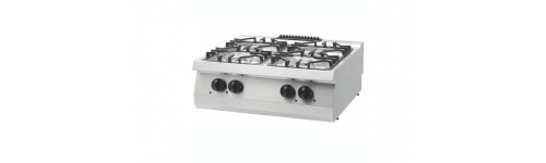 Fourneau 4 feux gaz top L80xP70 cm