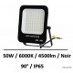 Projecteur de façade extérieur 50W noir L183 x P205 x H31,7 mm