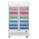 Armoire positive 2 portes vitrées 120xp73xh2036 