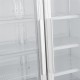Armoire positive 3 portes coulissantes vitrées 120xp73xh2036 