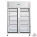 Vitrine r&eacute;frig&eacute;r&eacute;e positive deux portes GN 2/1