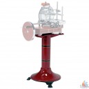Socle en fonte (rouge vif) pour trancheuse