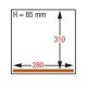 Machine sous-vide chambre 280x310xh85 mm 4 m3/h