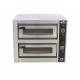 Four pizzas 400v 2x4 Ø30 L90 x P77 x H74cm