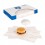 EMBALLAGE INGRAISSABLE POUR HAMBURGER. 30 GR.M2. 28x34 CM. BLANC PARCH.INGRAISSABLE 