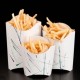 BOITE A FRITES JUMBO "VOLARE" - 165 G. 8,5x13,5x16 CM. BLANC CARTON 