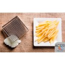 Coupe-frites à boulonner avec couteau et poussoir en 6mm