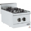 Cuisinière 2 feux gaz 2/3.25kw 400x600xh300 mm