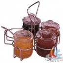 Support 5 pots condiments 23x23 cm