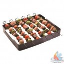 Porte brochettes mat inox