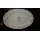 Plat ovale en porcelaine blanche "tête de lion" 25x17 cm