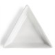 Mini plat triangle porcelaine 10x85xh20mm par 12 pièces