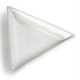 Mini plat triangle porcelaine 10x85xh20mm par 12 pièces