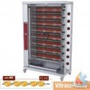 Rôtissoire à poulets 400V, 4 broches (20 poulets) SMALL